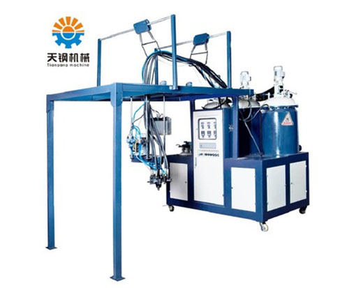 天钢机械 TG-PU30D-2聚氨酯鞋底连帮鞋底浇注机 压合成型品质保证